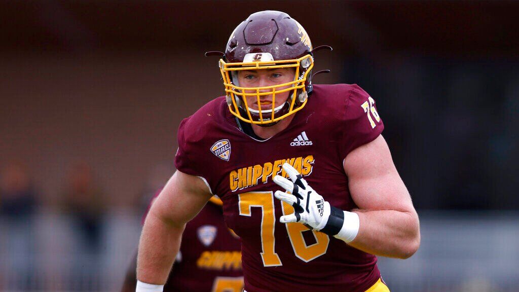 45. Bernhard Raimann, OT, Central Michigan, Sr.